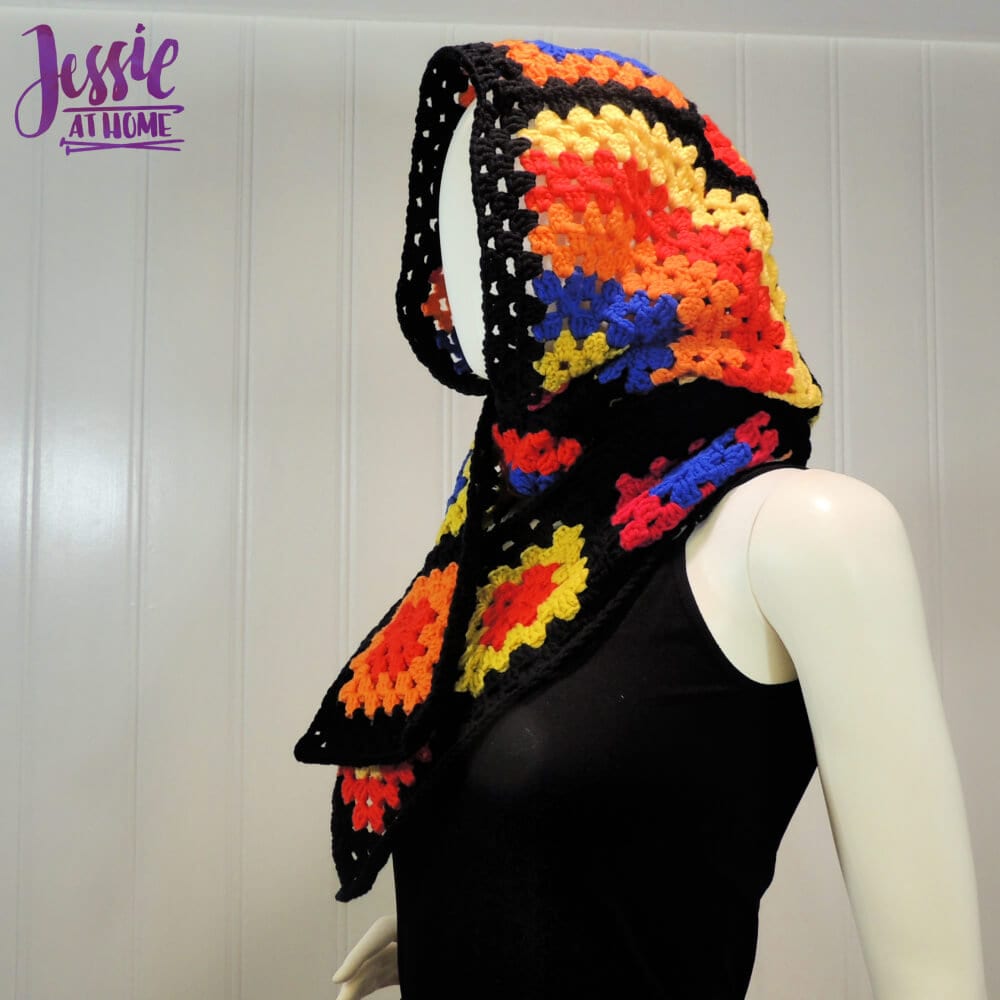 31 Scoodie Crochet Patterns: Create Cozy and Stylish Winter Accessories 29 Granny's Hood ~ Crochet Scoodie Only