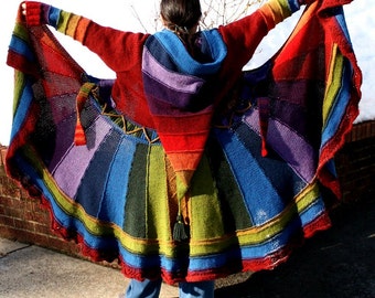 Knit Pattern: Katherine Adult Fairy Coat Pixie Coat XS~5X PATTERN ONLY