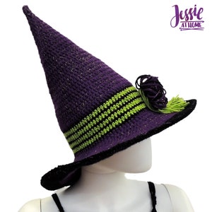 That Witch Hat pattern in 4 sizes Crochet PDF PATTERN ONLY image 2