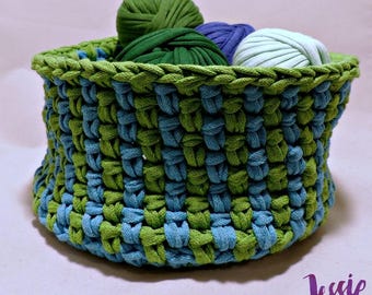 Linen Stitch Basket -  Crochet PATTERN PDF ONLY