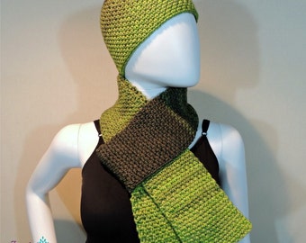 Rock Star Hat & Scarf - Crochet PATTERN PDF ONLY