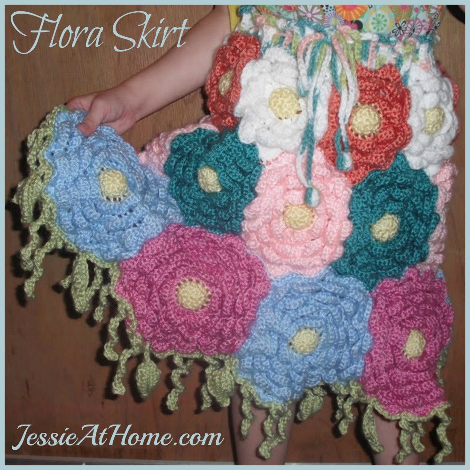 Flora a Blooming Flower Skirt Crochet Pattern for Sizes Etsy