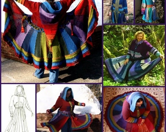 Breipatroon: ALLEEN Katherine Fairy Coat Pixie Coat XS ~ 5X PATROON