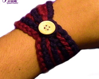 Chain Wrap Bracelet - Easy Crochet Pattern - Crochet PATTERN PDF ONLY