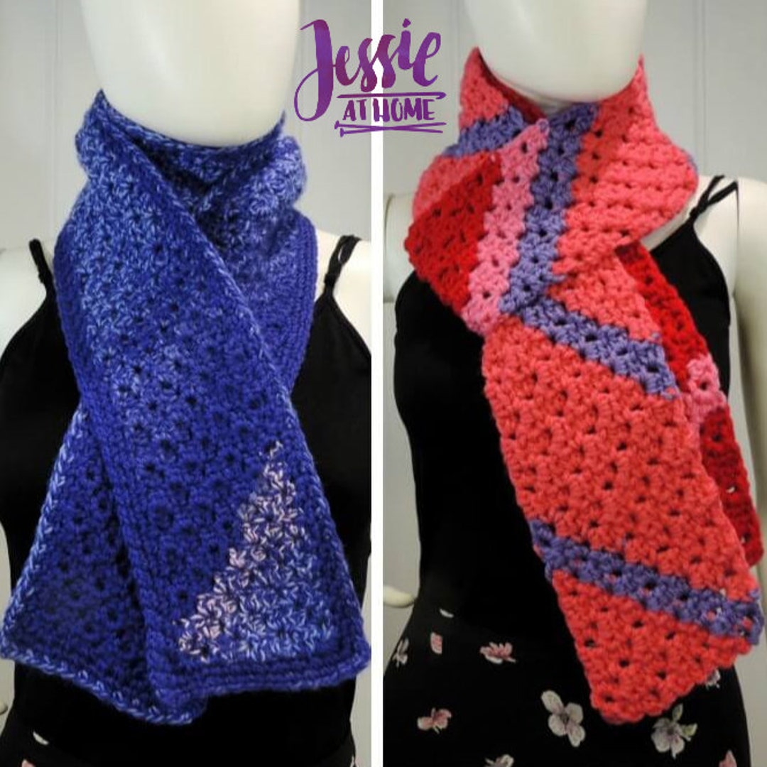 Scarf Squared Half Double Crochet C2C - Crochet PATTERN PDF ONLY - Etsy
