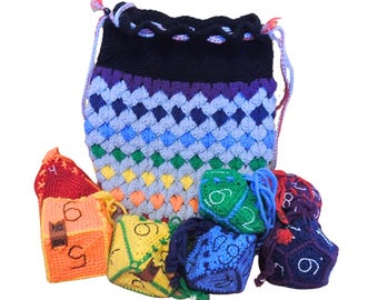 Bag of Holding RPG Dice Bag Sets Crochet Patterns