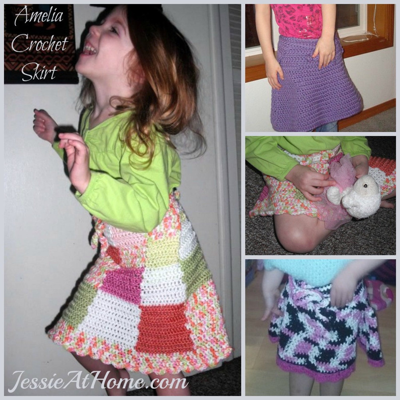 Amelia a Crochet Skirt Pattern Sizes Toddler to Adult 5x Etsy