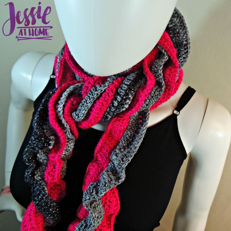 Glitter and Shine Scarf Crochet PATTERN PDF ONLY image 1