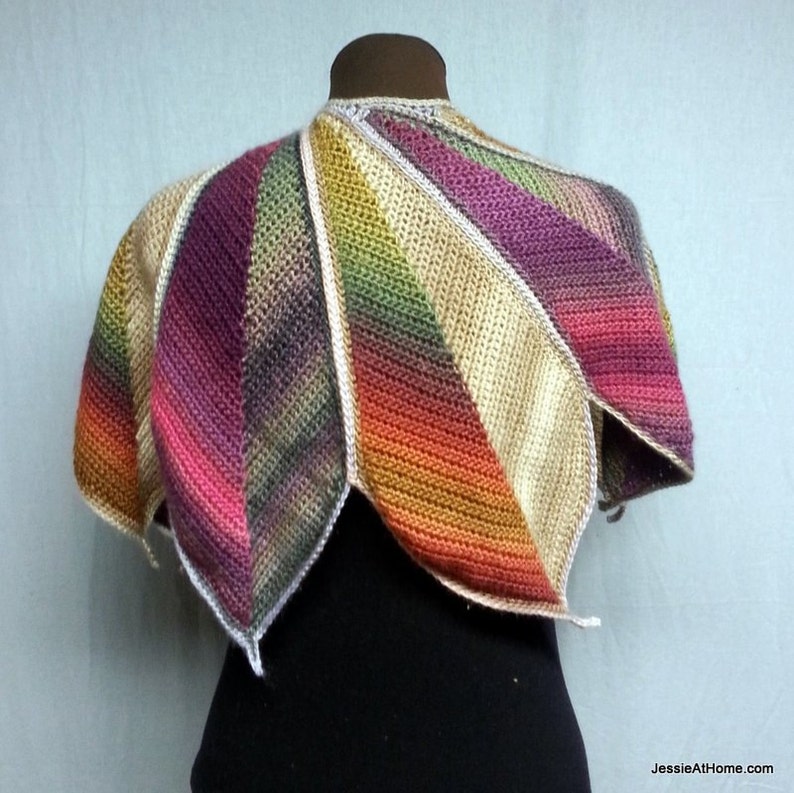 Fall Leaves Wrap CGOA Design Competition Winner PATTERN ONLY image 3