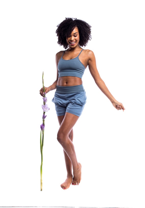 cotton yoga shorts womens