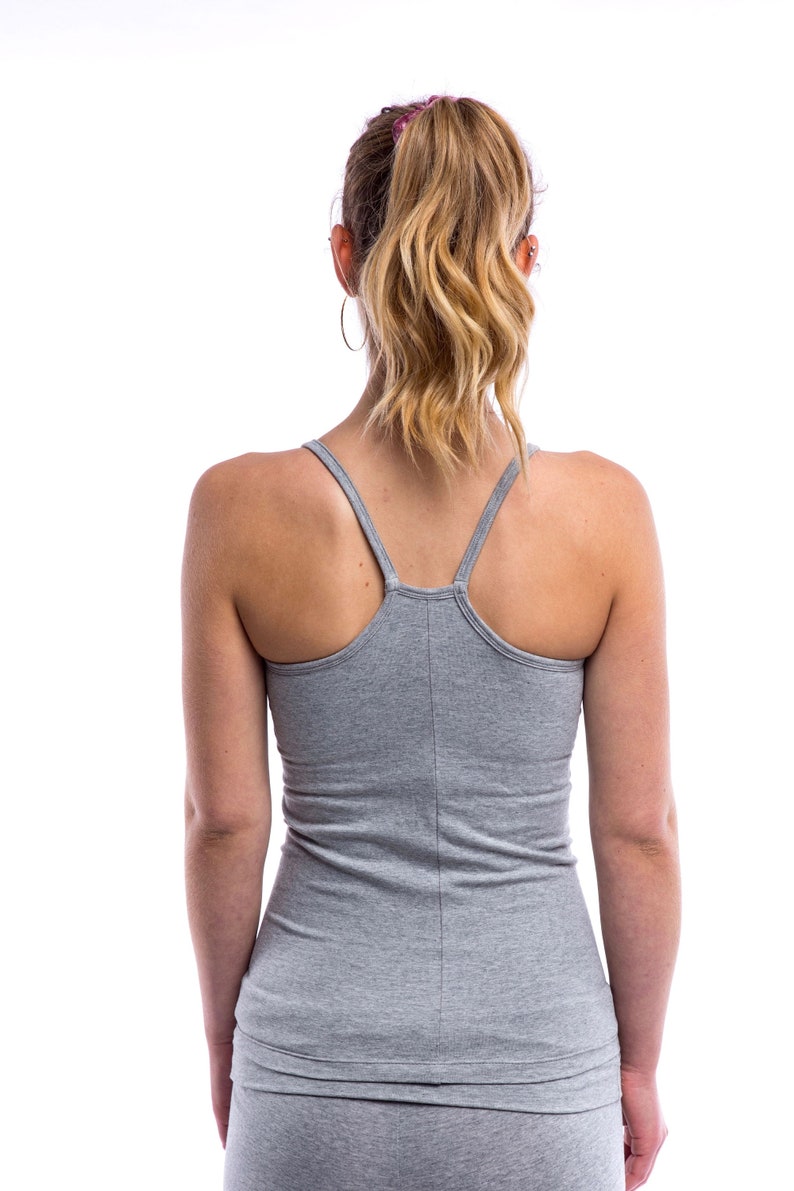 yoga tops with shelf bra