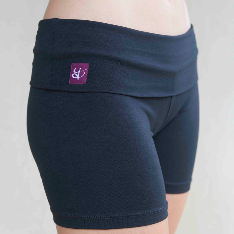 womens cotton yoga shorts