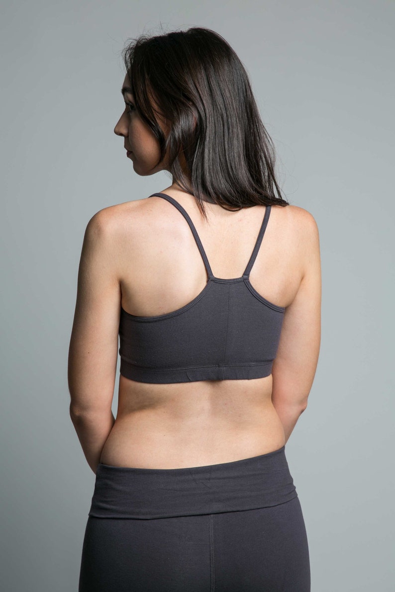 Yoga Bra Basic Cotton Yoga Bra 'Ekam' Yoga Bra Etsy