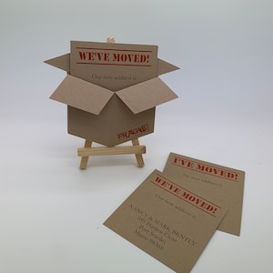 8 Moving Box Customized Change of Address Announcements