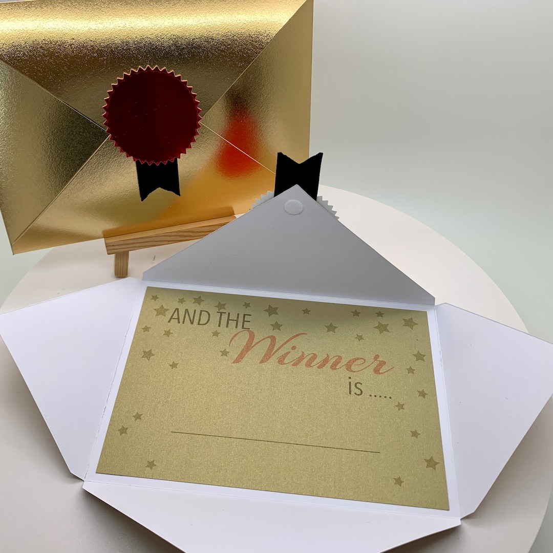 5 Gold Award Envelopes for Staff Appreciation, Teacher Recognition Orparty Prizes Etsy