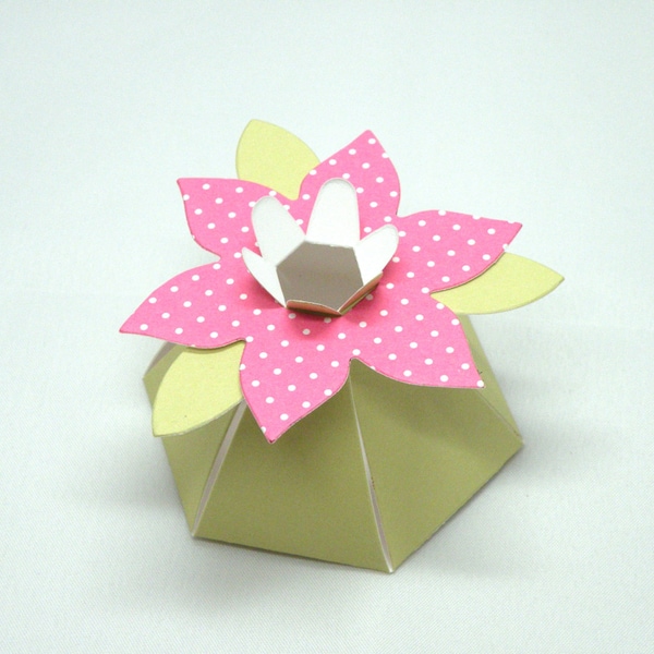 Flower Favor Boxes Etsy