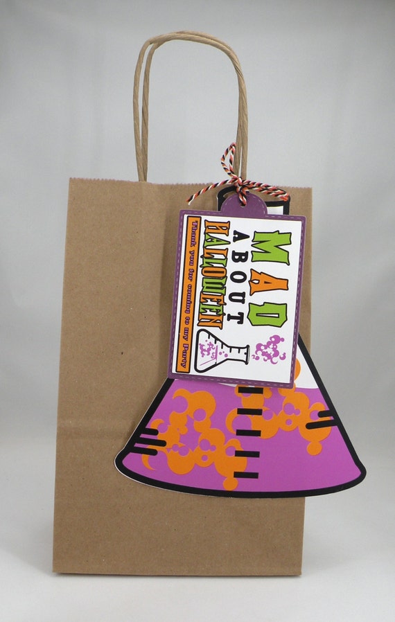 10 Kraft Mad Scientist Goodie Bags Il_570xn