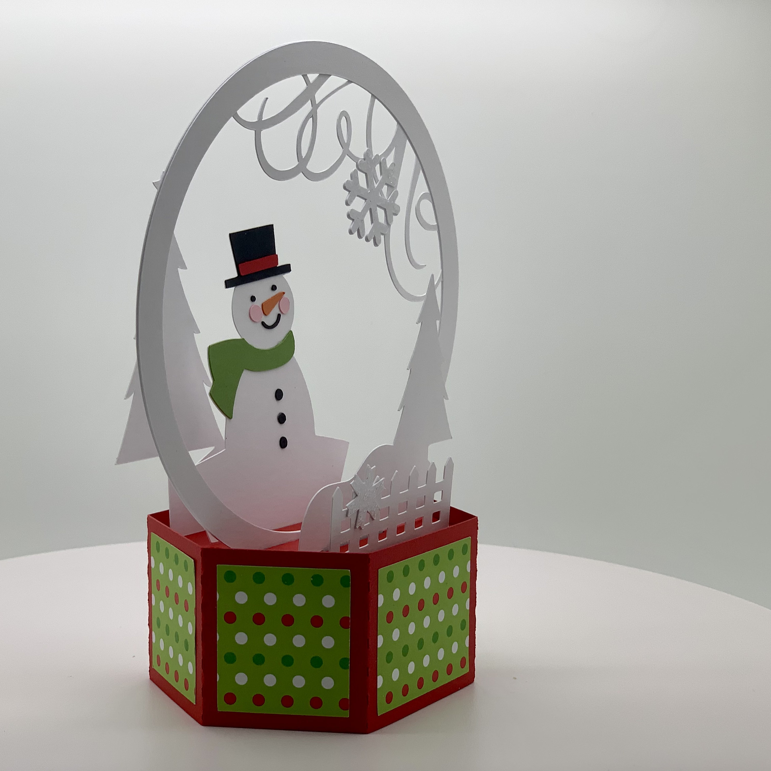 3D Snowman Snow Globe Christmas Card Pop up Box Card Etsy UK