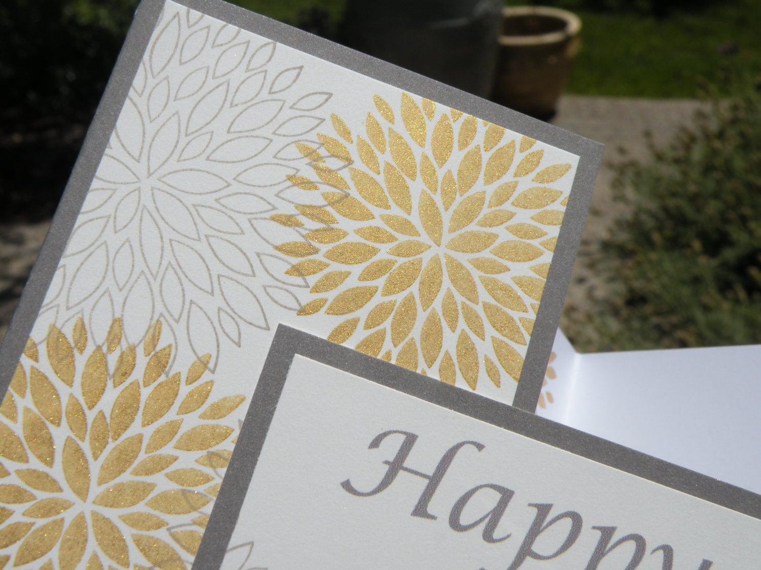 Personalised Golden 50th Wedding Anniversary Card