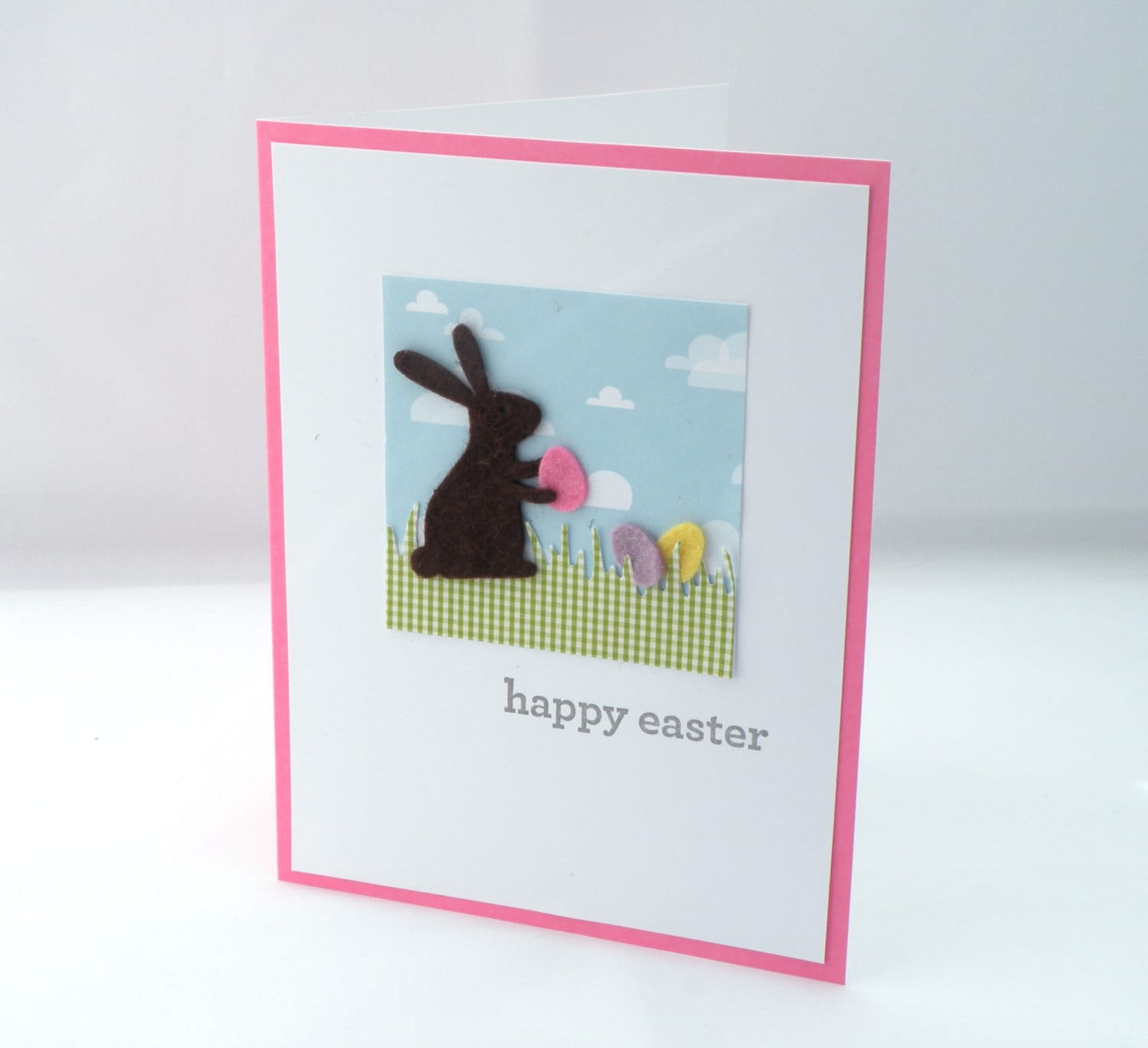 Easter Card With Chocolate Bunny - Etsy