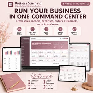 Ultimate Small Business Tracker Webapp, Sales Inventory Orders Expenses Customer Dashboard, Offline Business Organizer