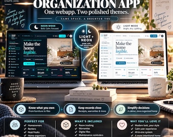 Home Inventory Tracker Web App, Declutter Organizer, Digital Home Management System, Warranty & Maintenance Tracker, Offline HTML App