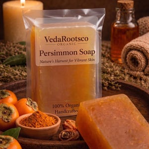 Organic Persimmon Soap | Chemical-Free | Natural Soap | Handmade