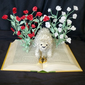Snow White and Rose Red Book Sculpture