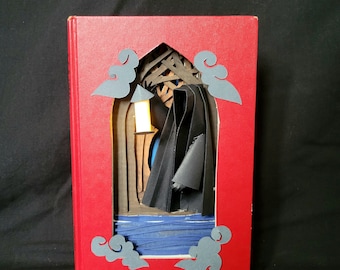 Shroud of Darkness Book Sculpture