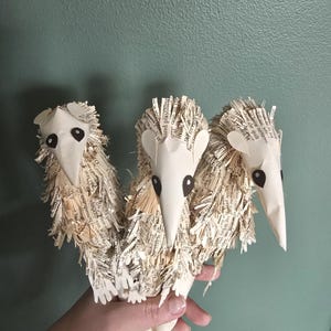Paper Opossum Book Sculpture