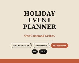 Holiday Event Planner | Party Host Organizer, Guest Tracker & Event Dashboard