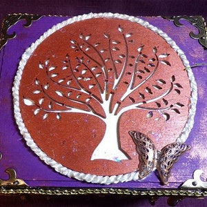 Tree Trinket Box, Treasure Box, Jewelry Box, Jewelry Storage, Keepsake Box, Tree of Life Wood Box, Wish Box, Decorative Box, Nic Nac Box