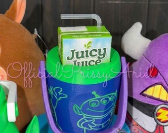 3D Printed Juice Box Cooler |  Toy Alien Beverage Sleeve (Standard Juice Boxes)