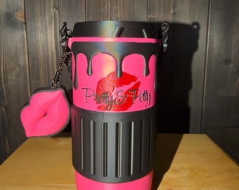 3D Printed Skinny  Pretty and Petty Can Cooler & Opener |  Beverage Sleeve (Standard Cans)