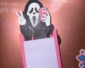3D Ghost Post-It Holder | Horror Desk Accessory