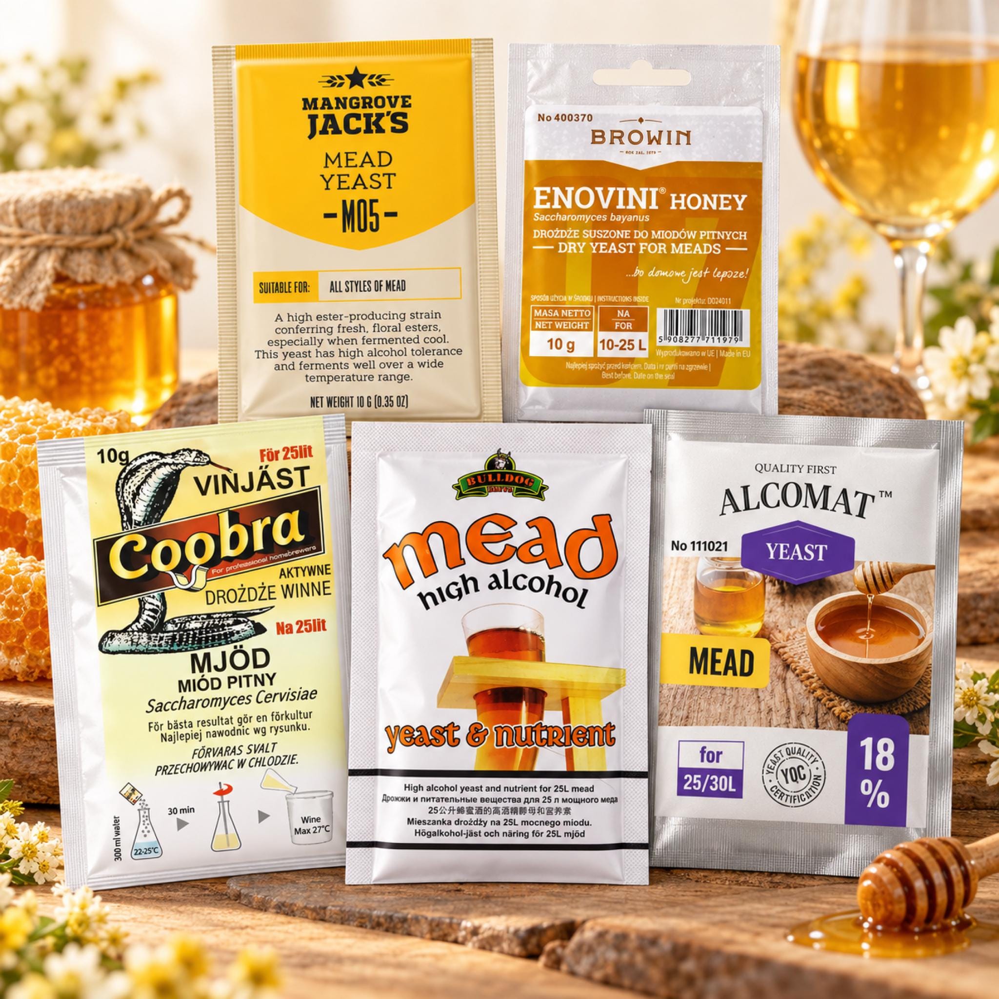 Mead Yeast for Honey Wine Fermentation - Choose Your Preferred Variant
