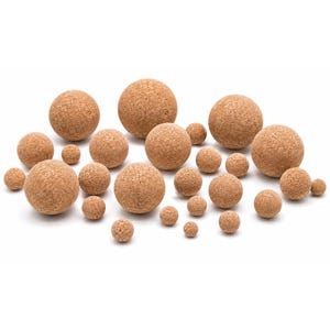 Naturkorkboll 3–9 cm – Multifunktionell korksfär