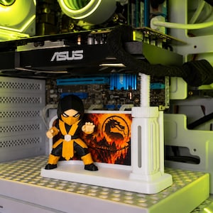 Scorpion GPU Support Bracket, Adjustable 90–140 mm 3D Printed PC Stand