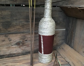 Hand Woven Leather Incense Holder, Incense Burner.