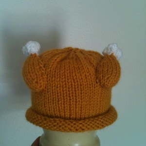 knitted TURKEY hat