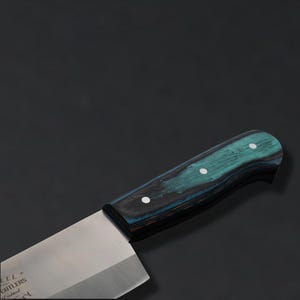 The Butcher's Crown - 8 Inch Blade Chef & Butchering Knife | J2 Stainless Steel Blade with Multi-Color Pakkawood Handle image 12