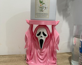 Ghost face candle holder