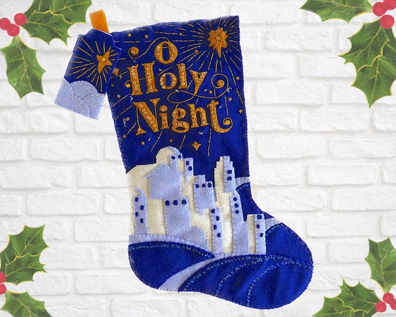 Bucilla 18 Felt Christmas Stocking Kit - Peaceful Nativity