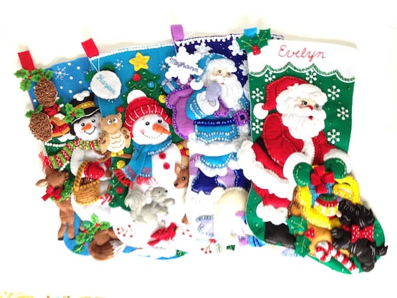 Black Bears in Woods Christmas Holiday Stocking