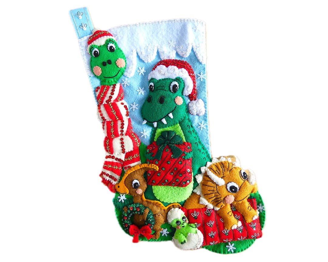 Festive Celebration - Dinosaur Stocking