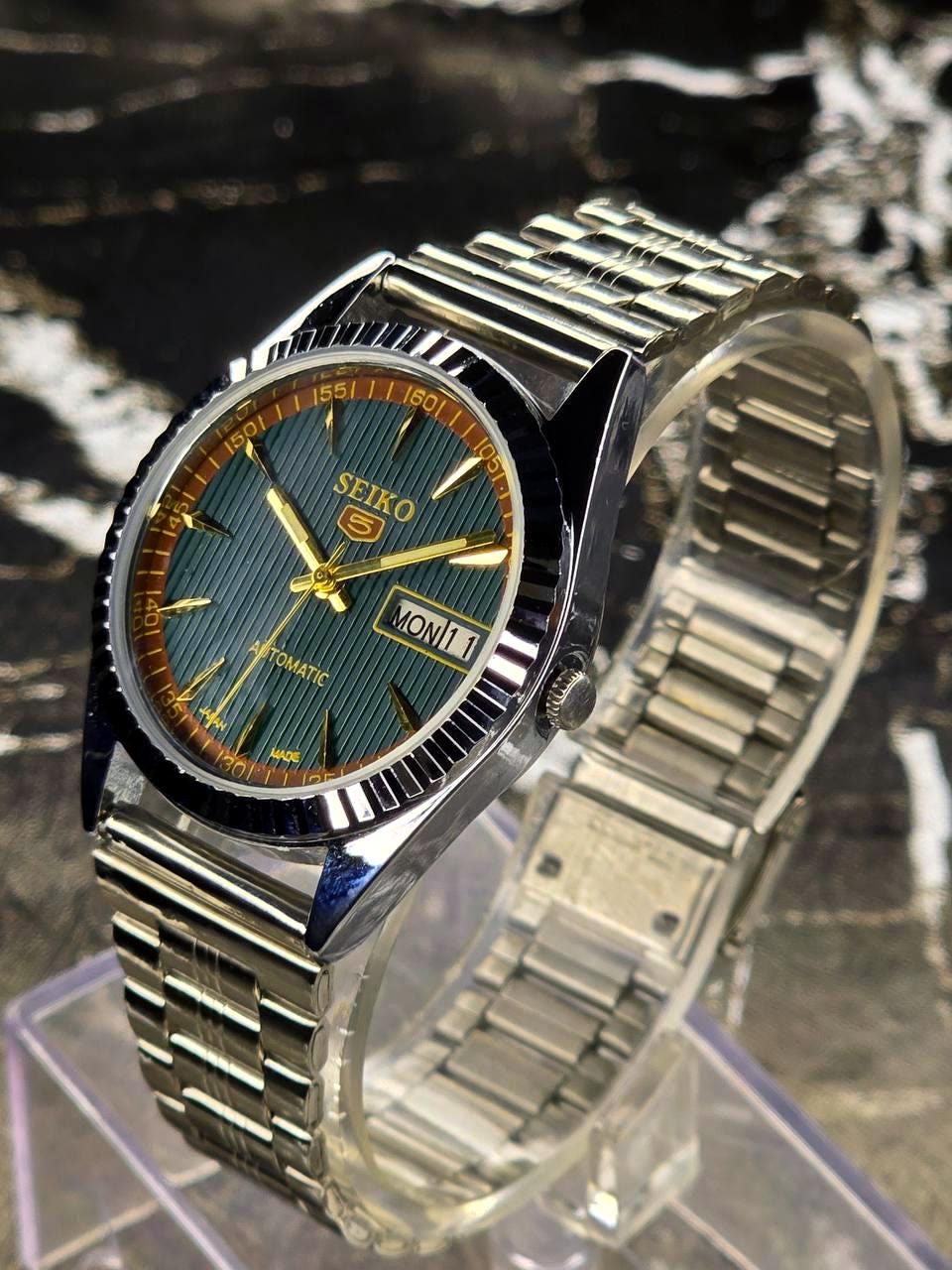 新品電池 稼働品 ヴィンテージ セイコー アナデジ メンズ腕時計 Vintage seiko 5 - Etsy 日本