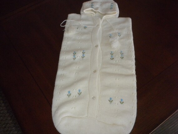 Vintage Baby Onesie Vintage Knit Onesie Newborn Bunting Made in Italy Atkins