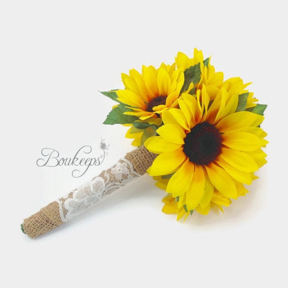 Noiva Sapato De Girassol Buquê De Girassol Com Serapilheira E - Main Image