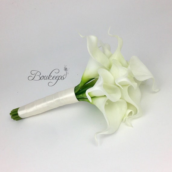 CHOISISSEZ LA COULEUR DU RUBAN Bouquet de lys Calla blanc - Etsy Canada