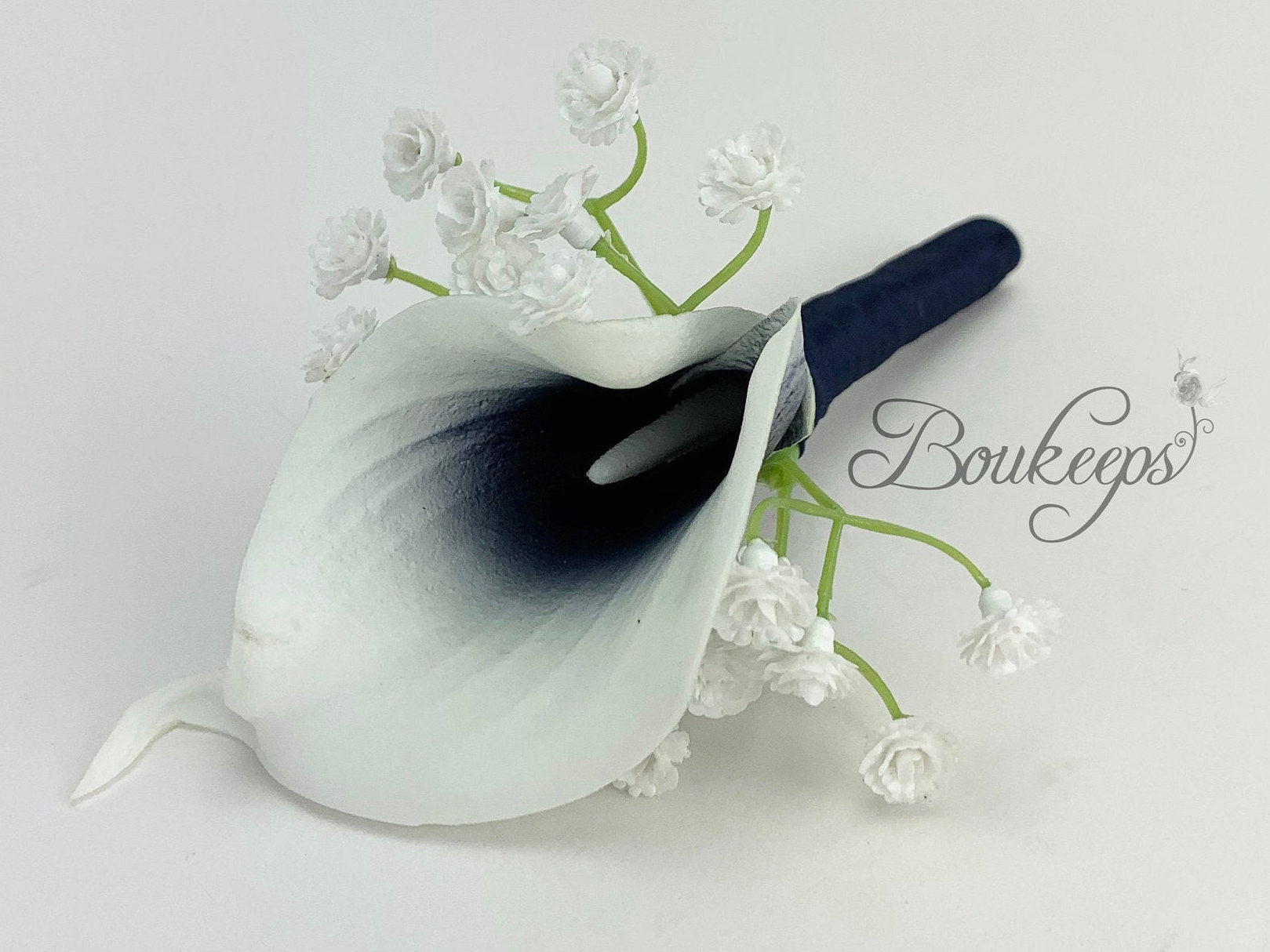 Choose Calla Lily & Ribbon Color Navy Blue Calla Lily | Etsy